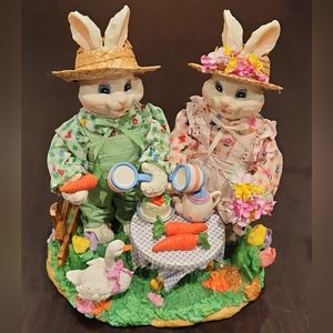 Picnicking Bunnies, Spring Décor